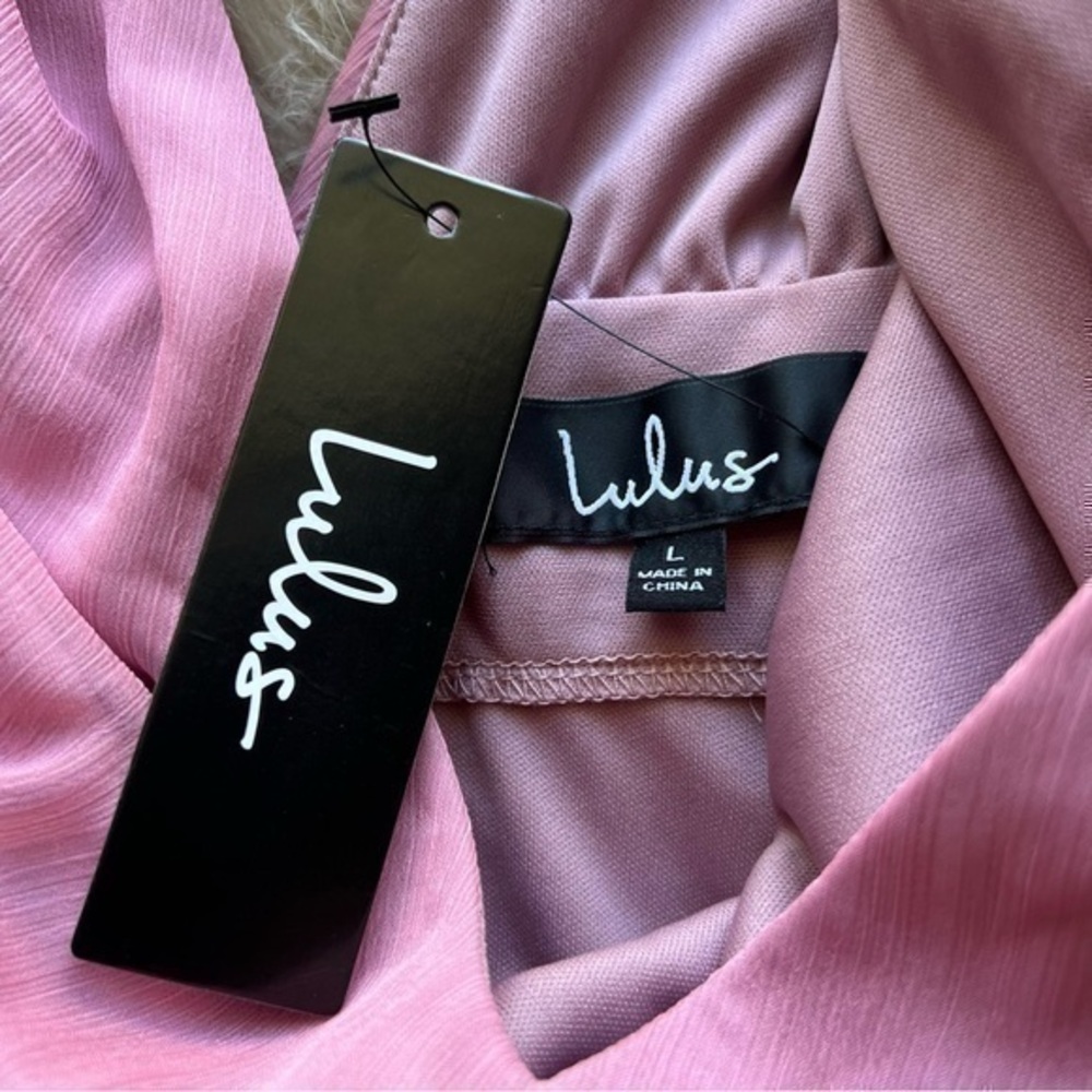Lulu’s Stand By You Rose Pink Chiffon Sleeveless Maxi Dress - Picture 3 of 8
